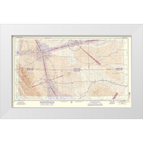 Glacier Park - USGS 1962 White Modern Wood Framed Art Print by USGS