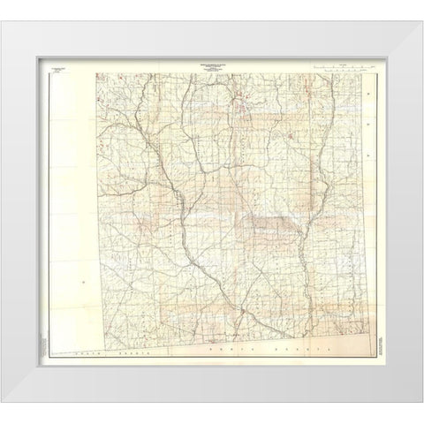 Selected Minerals Montana - Bentley 1964 White Modern Wood Framed Art Print by Bentley