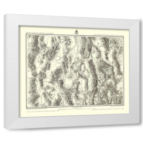 Southeastern Nevada Southern Utah Sheet White Modern Wood Framed Art Print by US Army