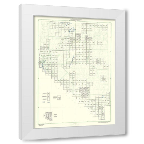 Nevada - USGS 1967 White Modern Wood Framed Art Print by USGS