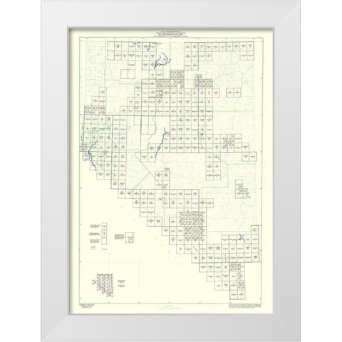 Nevada - USGS 1967 White Modern Wood Framed Art Print by USGS