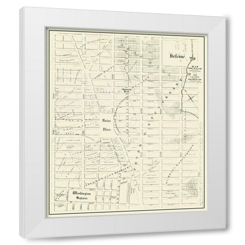 New York, Old Farms New York Landowner - Cooke White Modern Wood Framed Art Print by Cooke