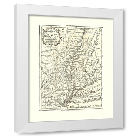 New York - Kitchin 1778  White Modern Wood Framed Art Print by Kitchin