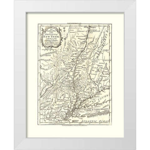 New York - Kitchin 1778  White Modern Wood Framed Art Print by Kitchin