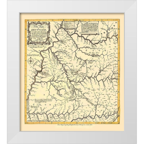 Kentucky - Filson 1784 White Modern Wood Framed Art Print by Filson