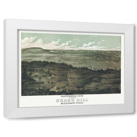 Chattanooga Tennessee - Anderson 1887  White Modern Wood Framed Art Print by Anderson