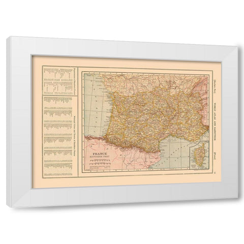 Southern France - Reynold 1921 White Modern Wood Framed Art Print by Reynold