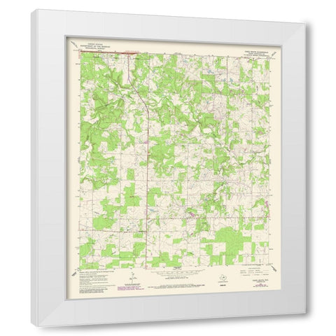Cisco South Texas Quad - USGS 1987 White Modern Wood Framed Art Print by USGS