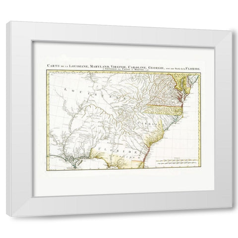 Eastern United States - Covens  1758 White Modern Wood Framed Art Print by Covens