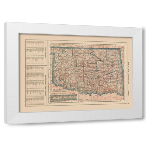 Oklahoma - Reynold 1921 White Modern Wood Framed Art Print by Reynold