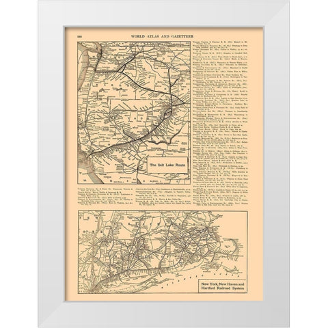 Salt Lake Route, New York - Railroad - Reynold White Modern Wood Framed Art Print by Reynold