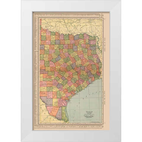 East Texas - Hammond 1910 White Modern Wood Framed Art Print by Hammond