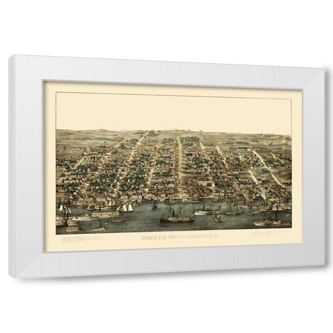 Alexandria Virginia - 1863 White Modern Wood Framed Art Print by Unknown