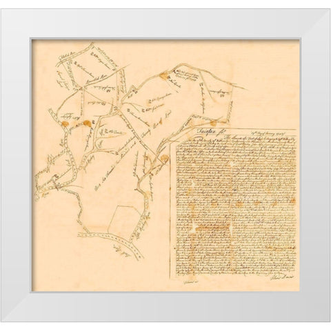 Fairfax County Virginia - Davis 1748  White Modern Wood Framed Art Print by Davis