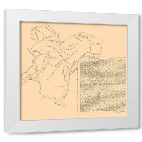 Fairfax Virginia - Davis 1748 White Modern Wood Framed Art Print by Davis
