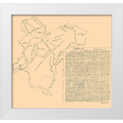 Fairfax Virginia - Davis 1748 White Modern Wood Framed Art Print by Davis