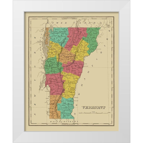 Vermont - Finley 1831 White Modern Wood Framed Art Print by Finley