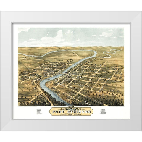 Fort Atkinson Wisconsin - Ruger 1870  White Modern Wood Framed Art Print by Ruger
