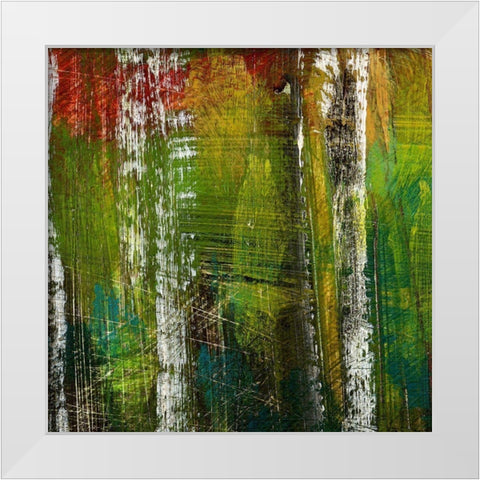 Enchantment I White Modern Wood Framed Art Print by Brey