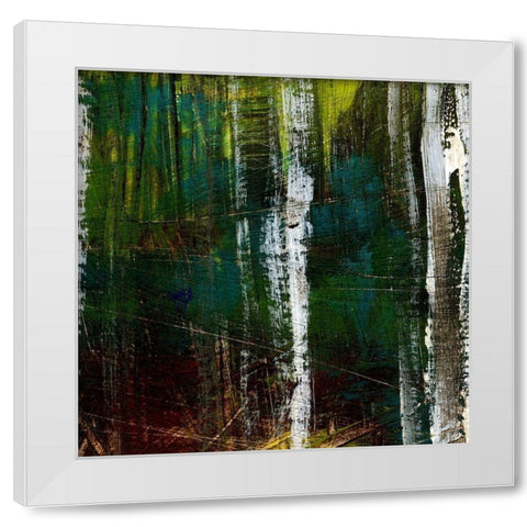 Enchantment II White Modern Wood Framed Art Print by Brey