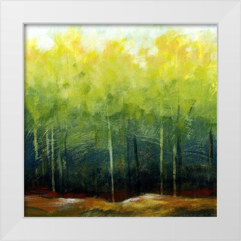 Fall I White Modern Wood Framed Art Print by Brey