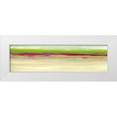 Seaview Abstract II White Modern Wood Framed Art Print by Brey
