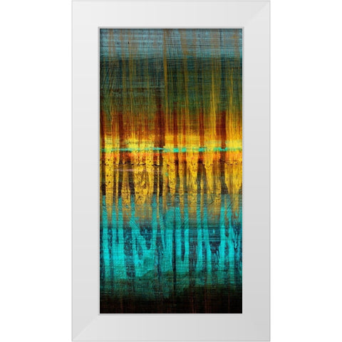 Summer Reeds Dawn I White Modern Wood Framed Art Print by Brey