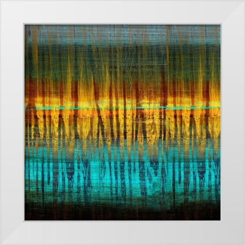 Summer Reeds Dawn II White Modern Wood Framed Art Print by Brey