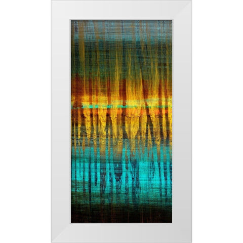 Summer Reeds Dawn III White Modern Wood Framed Art Print by Brey