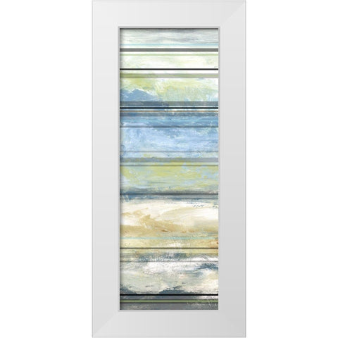 Planks II White Modern Wood Framed Art Print by Brey