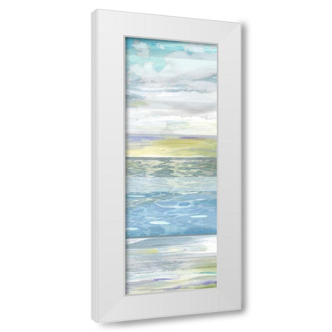 Sunrise Panel II White Modern Wood Framed Art Print by Brey
