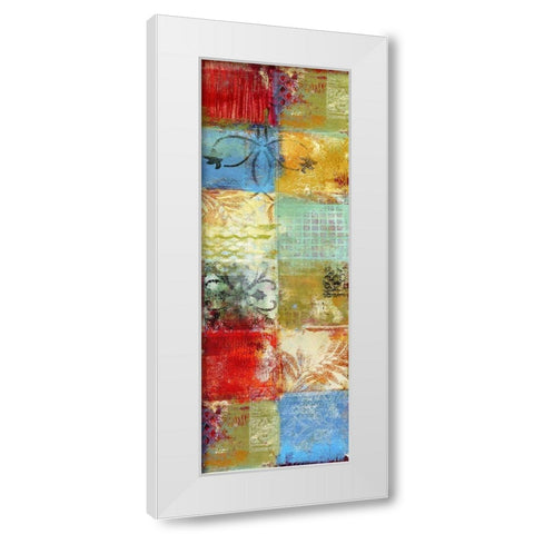 Tapestry Panel I White Modern Wood Framed Art Print by Brey