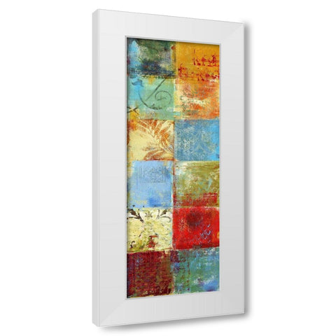 Tapestry Panel II White Modern Wood Framed Art Print by Brey