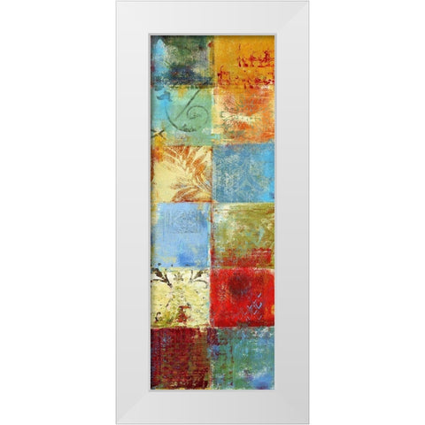 Tapestry Panel II White Modern Wood Framed Art Print by Brey
