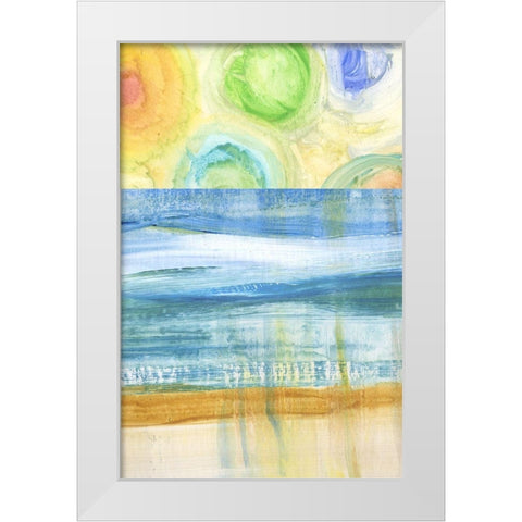 Water Moves II White Modern Wood Framed Art Print by Brey