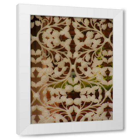 Miami Iron White Modern Wood Framed Art Print by Bartola