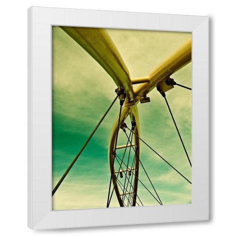 Sailing Tempe I White Modern Wood Framed Art Print by Bartola