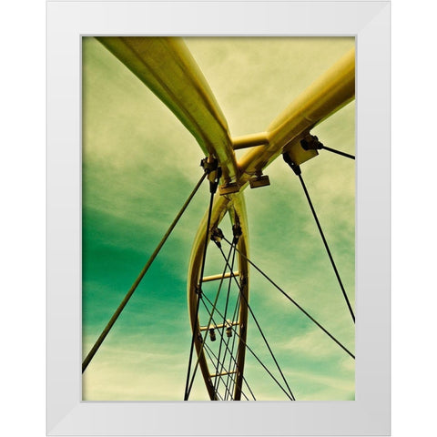 Sailing Tempe I White Modern Wood Framed Art Print by Bartola