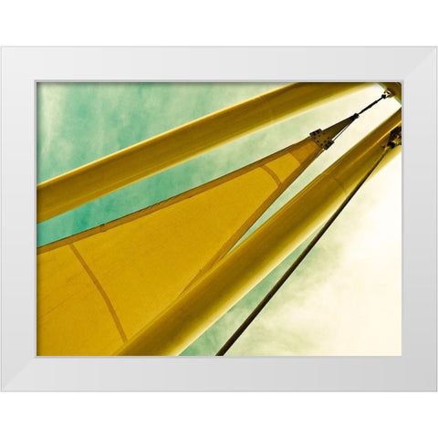 Sailing Tempe III White Modern Wood Framed Art Print by Bartola