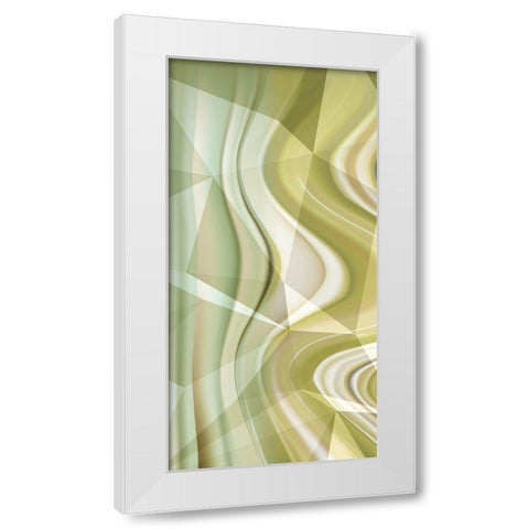 Geometric Gold I White Modern Wood Framed Art Print by Franklin