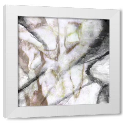 Granite Warm I White Modern Wood Framed Art Print by Franklin