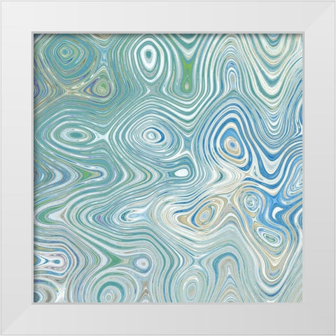 Maze I White Modern Wood Framed Art Print by Franklin
