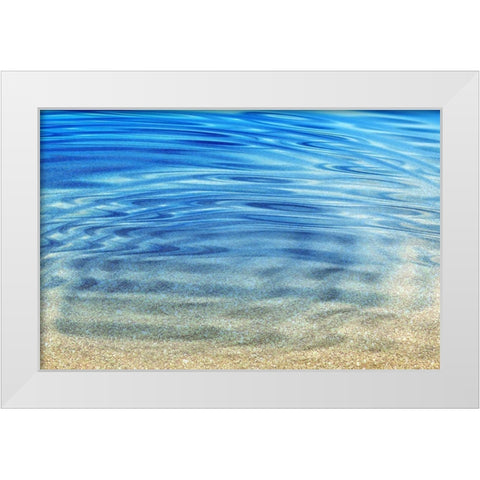 Golden Sand White Modern Wood Framed Art Print by Franklin