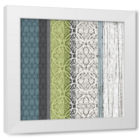 Panel A White Modern Wood Framed Art Print by Franklin