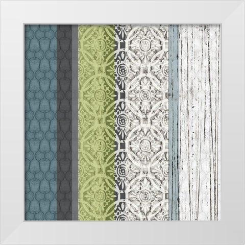 Panel A White Modern Wood Framed Art Print by Franklin