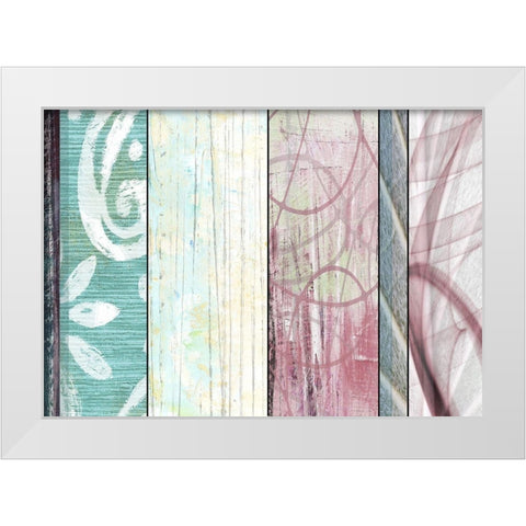 Spring Accents White Modern Wood Framed Art Print by Franklin