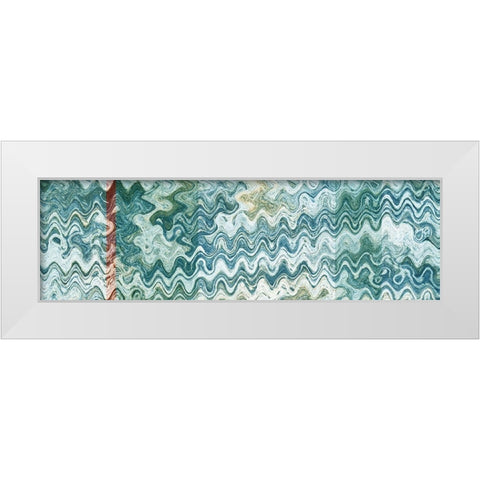 Underwater I White Modern Wood Framed Art Print by Franklin