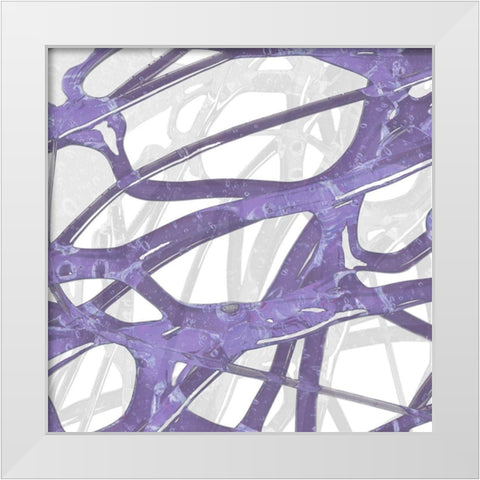 Syrup Flow III White Modern Wood Framed Art Print by Franklin
