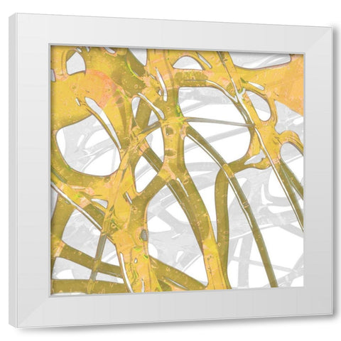 Syrup Flow IV White Modern Wood Framed Art Print by Franklin