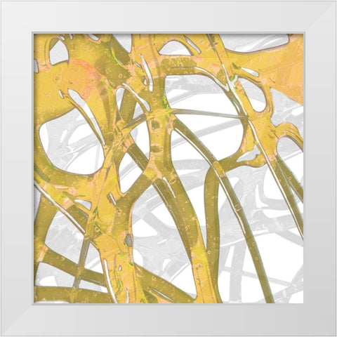 Syrup Flow IV White Modern Wood Framed Art Print by Franklin